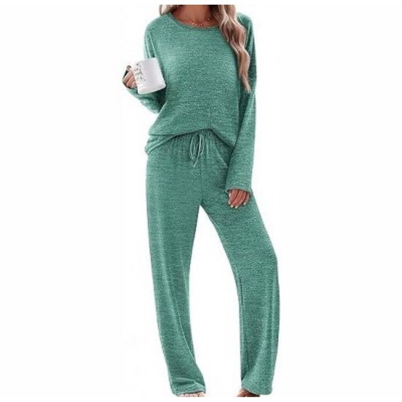 Ekouaer Tops - Ekouaer Women's Long Sleeve Pajama Set – Green – Size Medium – NWT